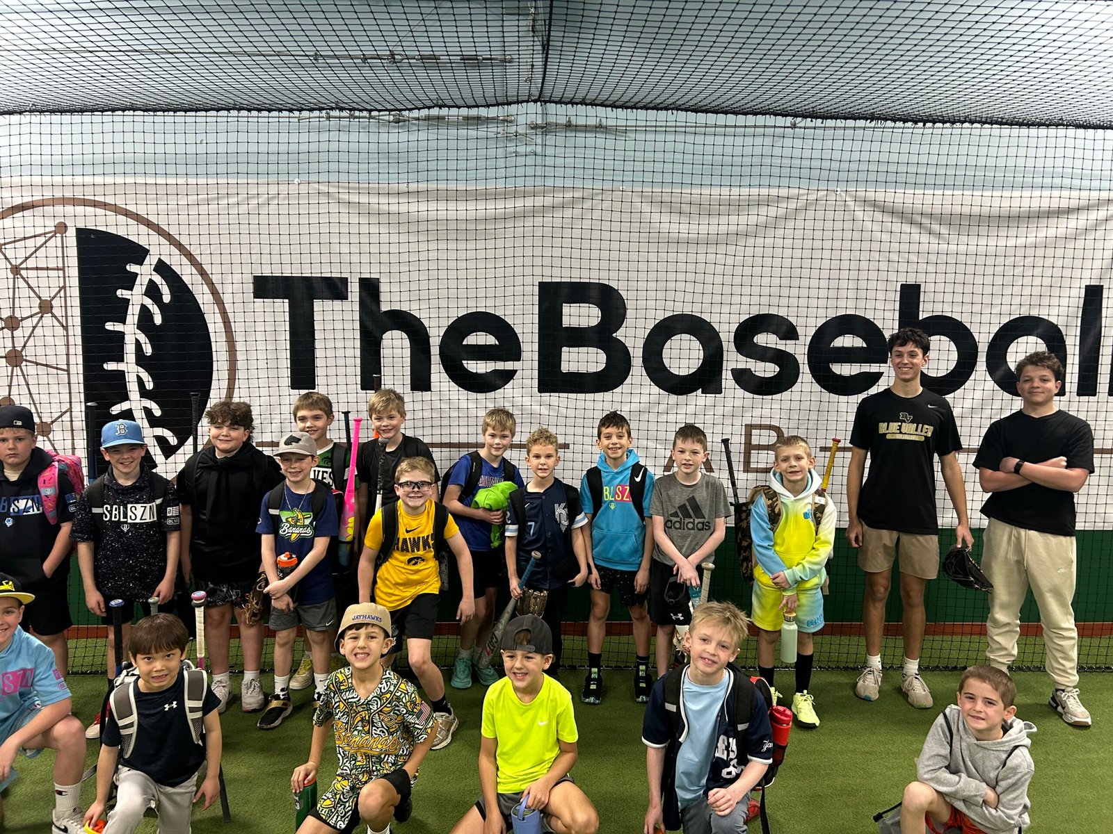 Kids at The Baseball Labs camp